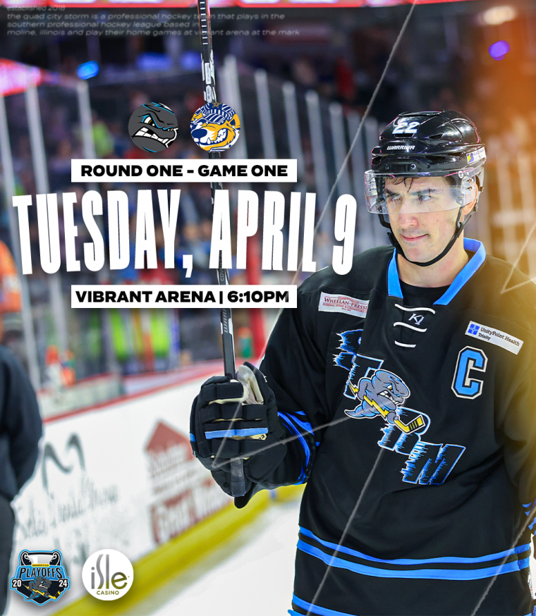 QC Storm Faces Roanoke Railyard Dawgs in 2024 SPHL Playoffs River Cities