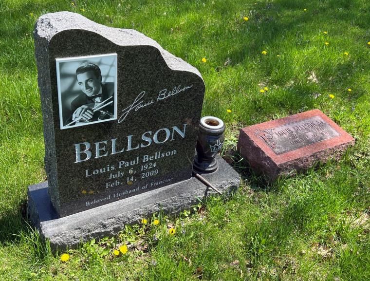 Louie Bellson gravesite (photo by Bruce Walters)