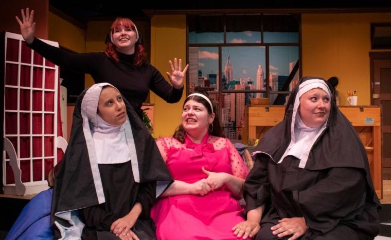 Jesslyn Cohen, Emma Terronez, Shyan DeVoss, and Nichole Collins Payney in The House of Blue Leaves