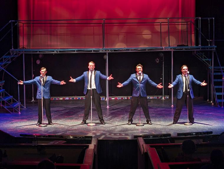 Bear Manescalchi, Bobby Becher, Michael Ingersoll, and Kelly Brown in Jersey Boys