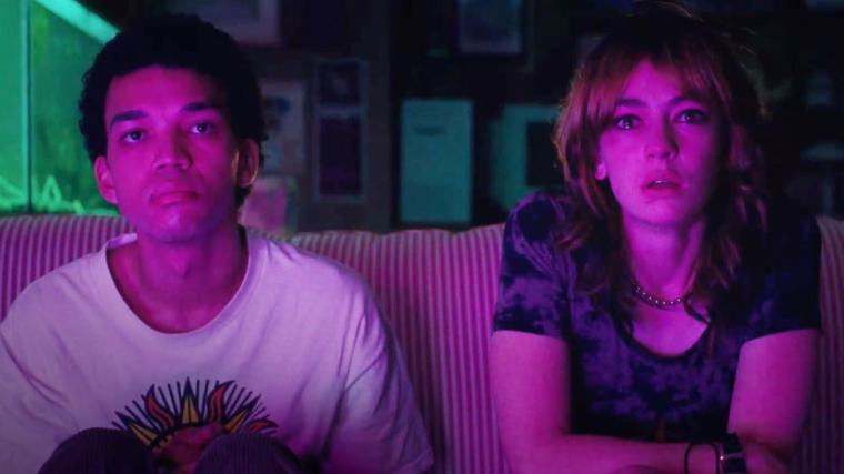 Justice Smith and Brigette Lundy-Paine in I Saw the Tv Glow