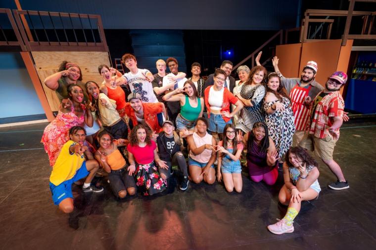 the In the Heights ensemble (photo by Antonio Varela of AJV Photography)