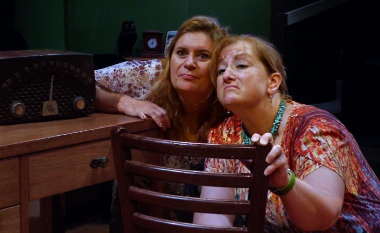 Valerie Painter and Mandi Wilson in The Money in Uncle George's Suitcase
