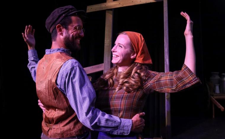 Tommy Ratkiewicz-Stierwalt and Sydney Greer in Fiddler on the Roof