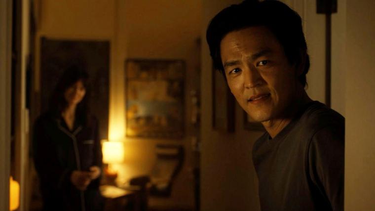 Katherine Waterston and John Cho in AfrAId