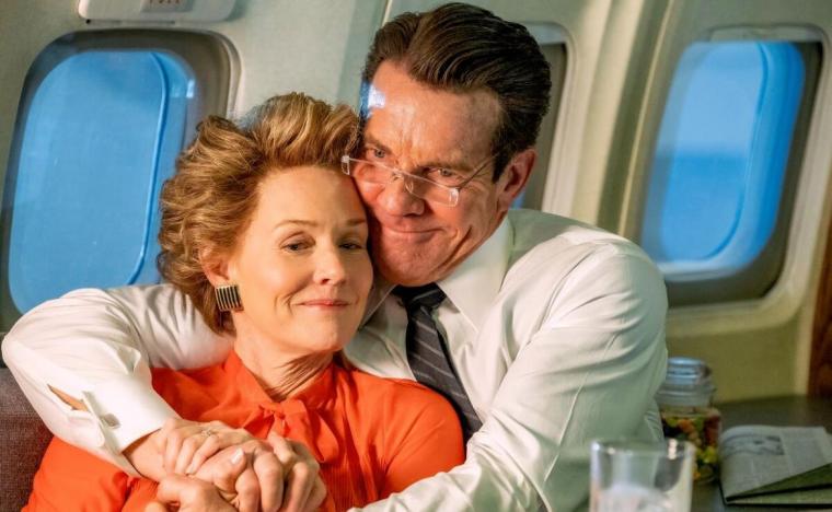 Penelope Ann Miller and Dennis Quaid in Reagan