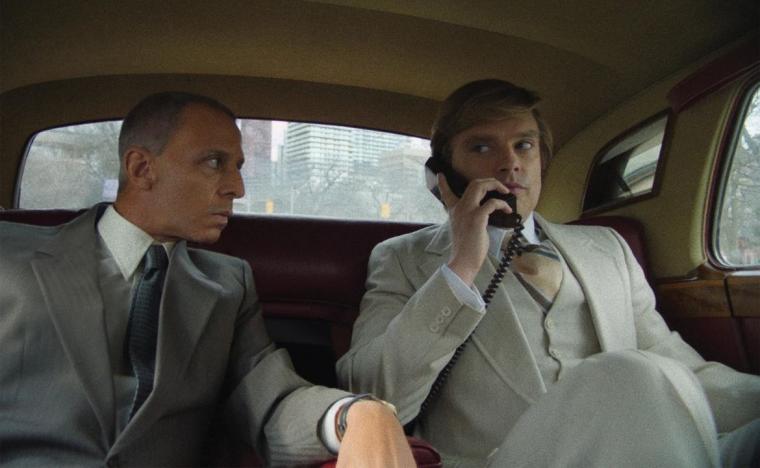 Jeremy Strong and Sebastian Stan in The Apprentice