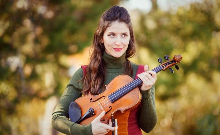 Sabrina Tabby plays violin for the Quad City Symphony Orchestra and is concertmaster for the Mankato Symphony (Minnesota), where her husband Ernesto is conductor.