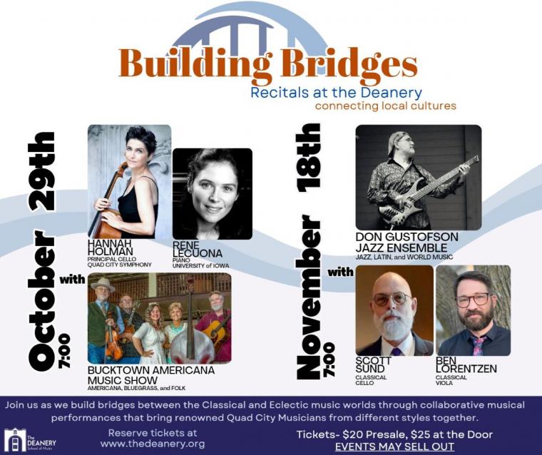 The new Building Bridges concert series starts on October 29.
