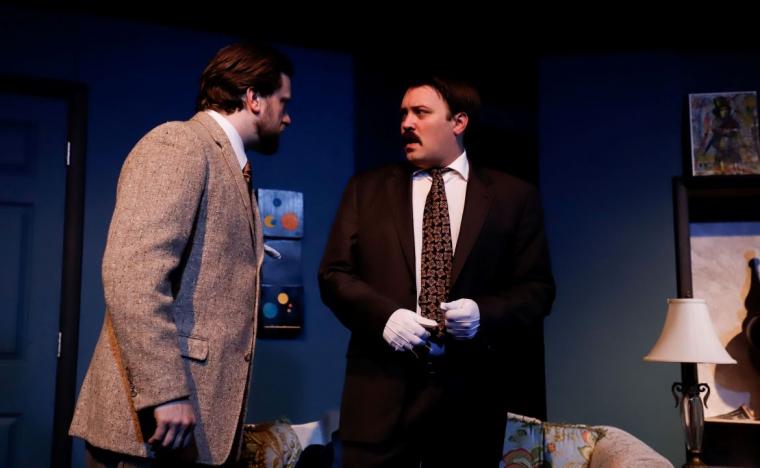 Victor Angelo and Tyler Henning in Dial M for Murder