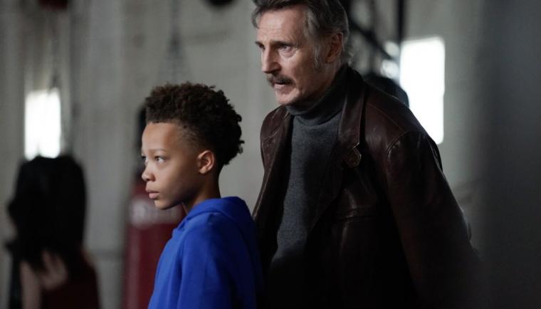 Terrence Pulliam and Liam Neeson in Absolution