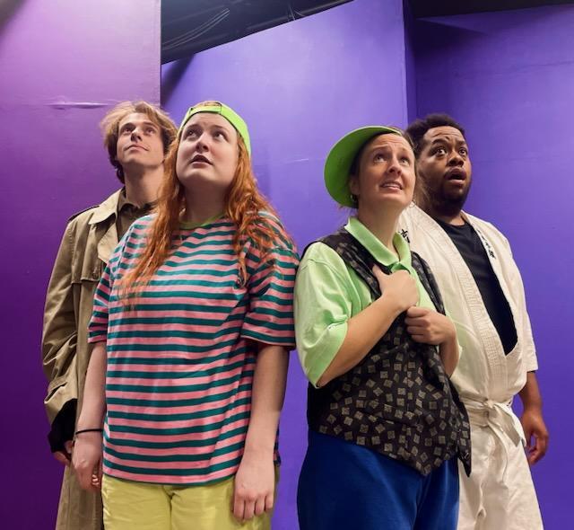 Isaac Smith, Sarah Goodall, Amelia Fischer, and Keenen Wilson in Dojo to Go