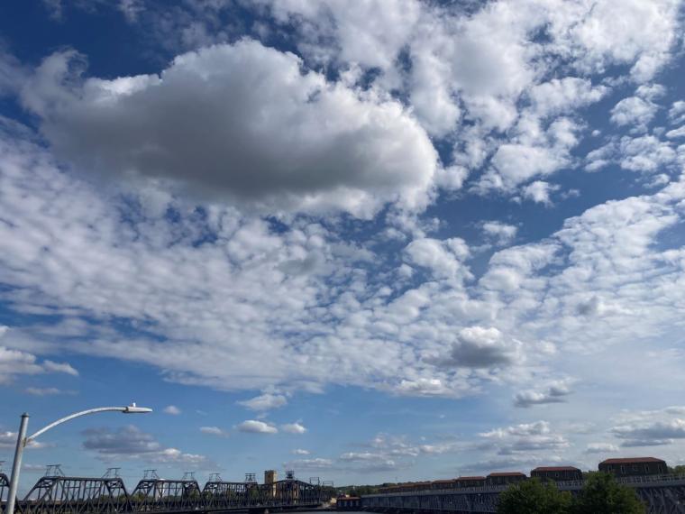 Natural Clouds Over the Mississippi River, September 24, 2024