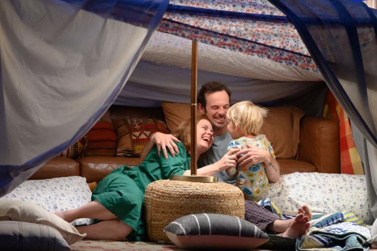 Amy Adams, Scoot McNairy, and either Arleigh or Emmett Snowden in Nightbitch