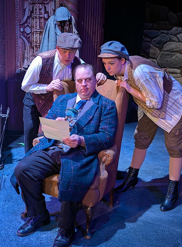 Tristan Layne Tapscott, Adam Michael Lewis, and Gillian Weatherford in Baskerville: A Sherlock Holmes Mystery