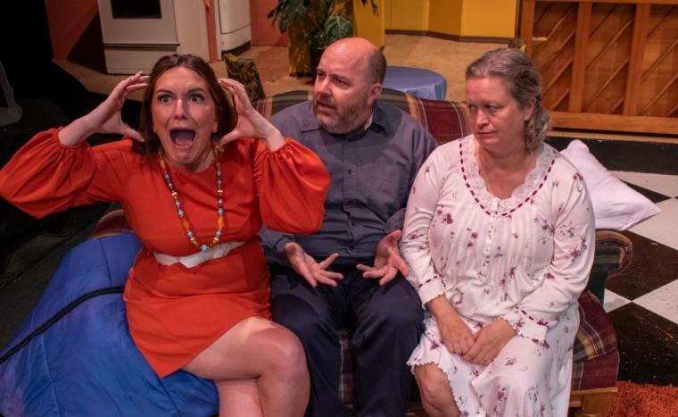 Playcrafters' "House of Blue Leaves" featured leads Leslie Day, Eric Teeter and Ashley Hoskins.
