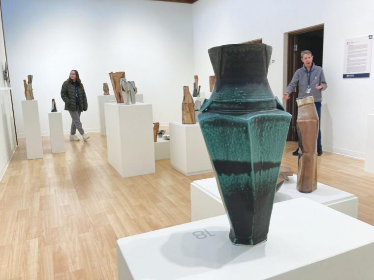 Megan Quinn's “Melting Point: Improvisations in the State of Clay" at St. Ambrose University's Catich Gallery --  through February 28.