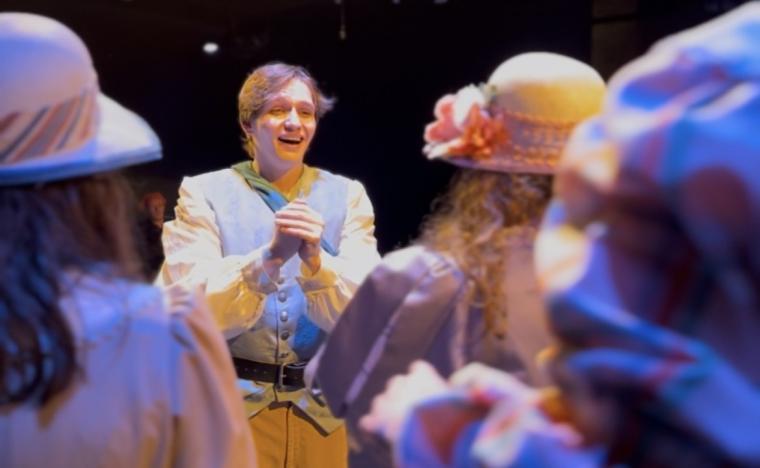 Charles Murphy and ensemble members in The Pirates of Penzance