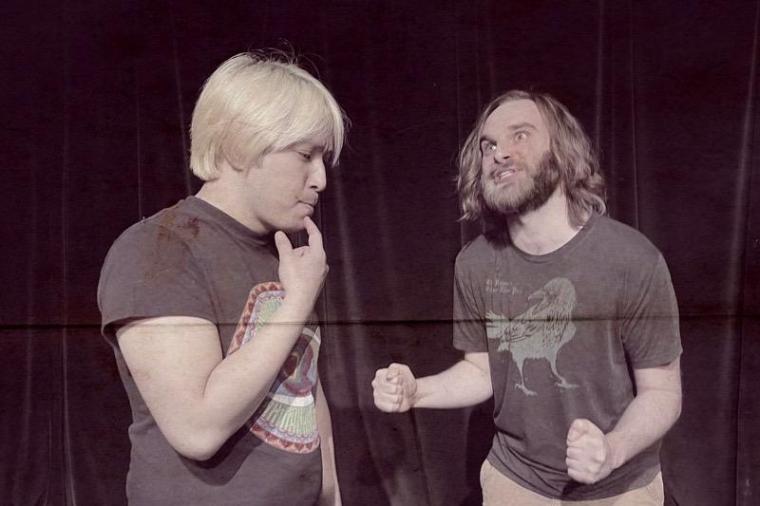 Calvin Vo and David Weaver rehearse Haus of Ruckus' "Zooted Suits" at the Black Box Theatre -- April 25 through May 4.