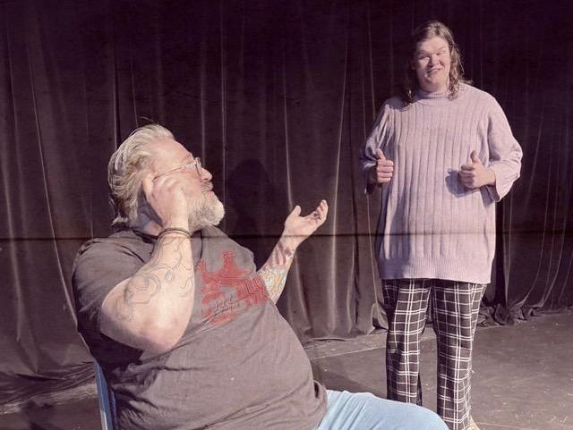 Jeremy Mahr and T Green rehearse Haus of Ruckus' "Zooted Suits" at the Black Box Theatre -- April 25 through May 4.