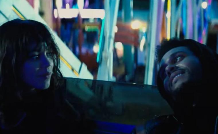 Jenna Ortega and Abel "The Weeknd" Tesfaye in Hurry Up Tomorrow