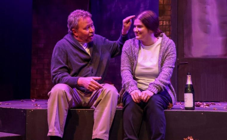 Mike Schulz and Abby Malina in Proof (photo by Sylvia Hughes)