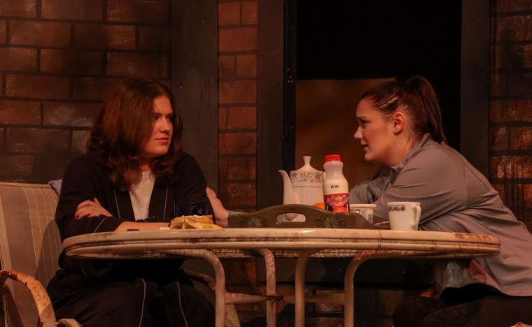 Abby Malina and Allie McPeak in Proof (photo by Sylvia Hughes)