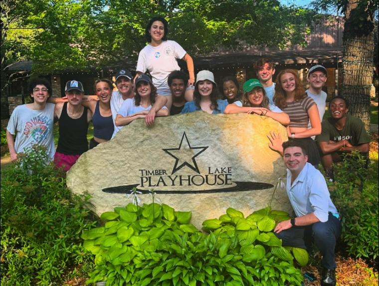 Tommy Ranieri, lower right, became artistic director of Timber Lake Playhouse in Mt. Carroll, Ill., in early 2024.