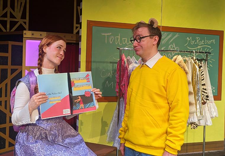 Sarah Beth Ganey and Kyle DeFauw in Arthur & Friends Make a Musical!