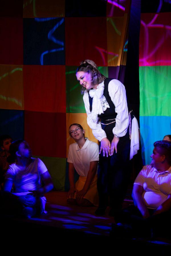 Grace Avery and ensemble members in Joseph & the Amazing Technicolor Dreamcoat