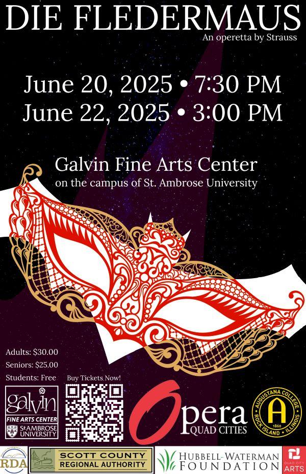 Opera Quad Cities' “Die Fledermaus" at St. Ambrose University -- June 20 and 22.