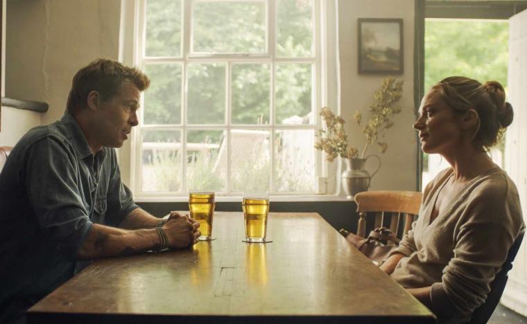 Brad Pitt and Kerry Condon in F1: The Movie