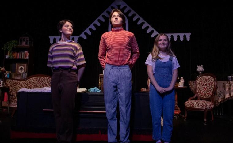 Kylah Garris, Jack Carslake, and Lucy Emerle in Fun Home