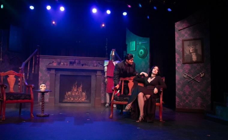 Jonah Mendoza and Kait Auburn in The Addams Family
