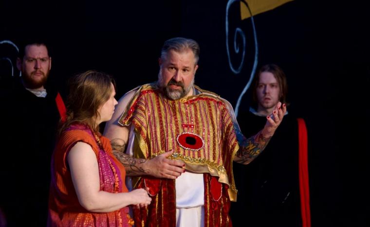 L.C. Kent and Jeremy Mahr in Oedipus Rex