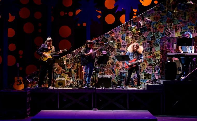 the Rock of Ages pit/stage band (photo by Amy May Photography)