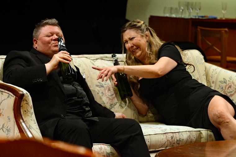Samuel Carrington and Jessica Moore in Ken Ludwig's A Fox on the Fairway