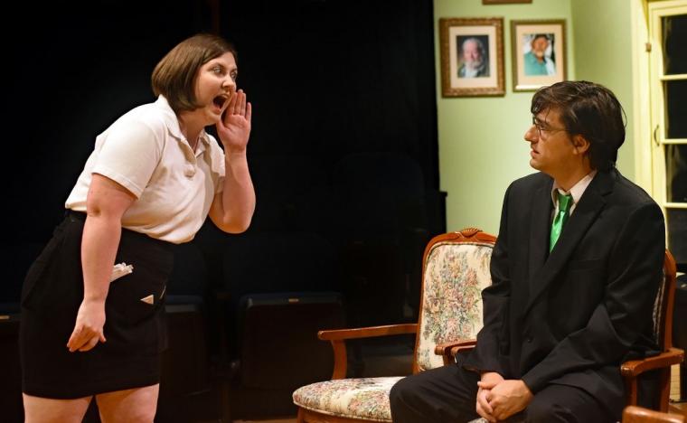 Sarah Carrington and David Shaffer in Ken Ludwig's A Fox on the Fairway