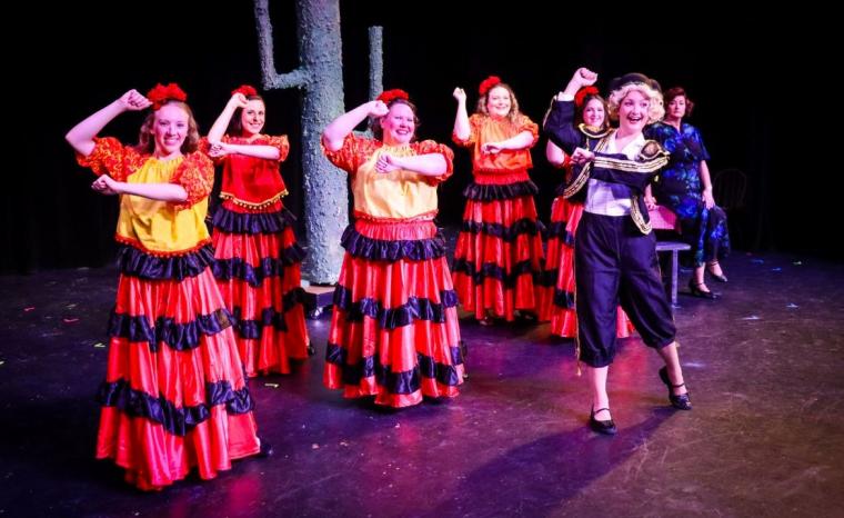 A dance number from Music Guild's "Gypsy," opening August 8.