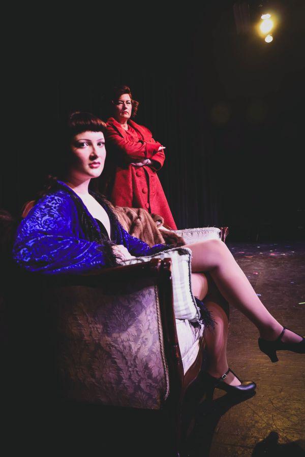 Jordyn Mitchell, left, as Louise and Julie Funk as Rose in Music Guild's "Gypsy."