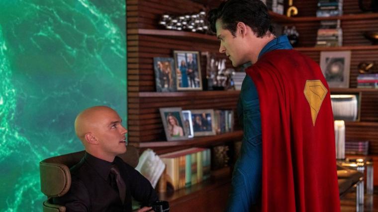 Nicholas Hoult and David Corenswet in Superman