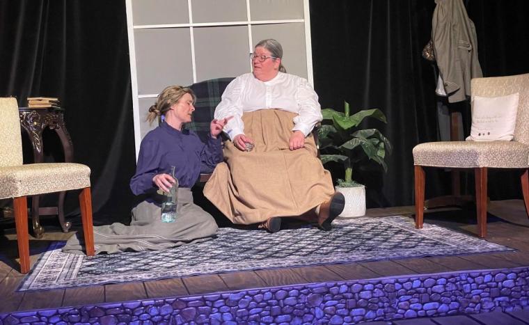 Jessica White and Pam Mautz Cantrell in The Half-Life of Marie Curie