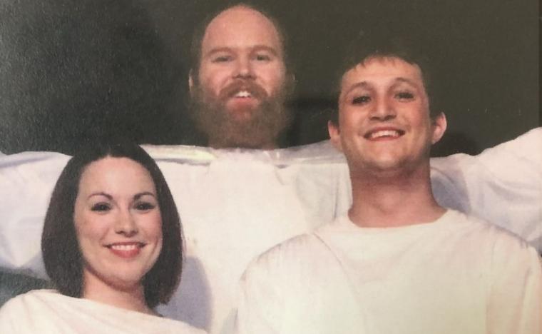 Jen Colbert, Adam Turner and Jacob Siefers in the New Era production of "Children of Eden" in 2013.