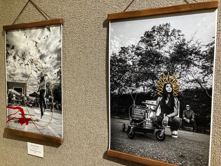 Two photos by Miriam Alarcon Avila, who won the exhibit's Best in Show award.