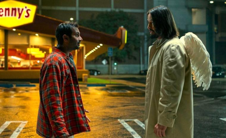 Aziz Ansari and Keanu Reeves in Good Fortune