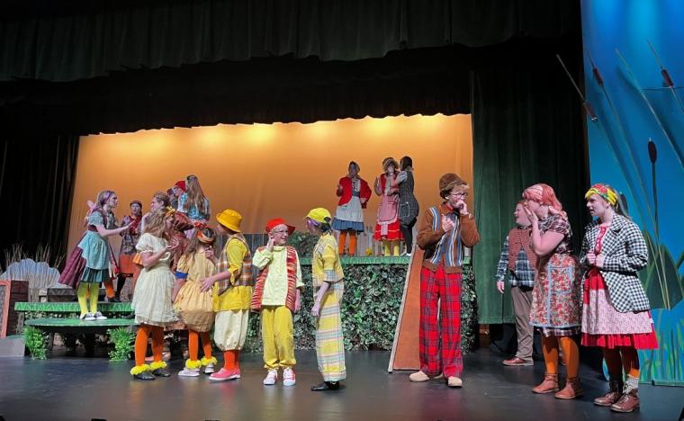 the ensemble of “Honk! Jr.” at Davenport Junior Theatre -- October 11 through 19.