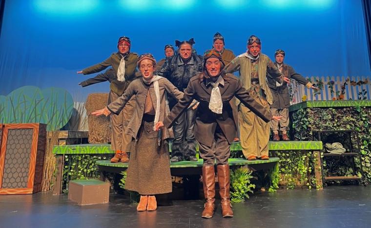 "Goose Squadron" ensemble members in “Honk! Jr.” at Davenport Junior Theatre -- October 11 through 19.