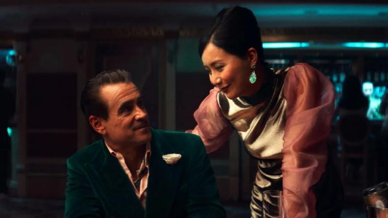 Colin Farrell and Fala Chen in The Ballad of The Small Player