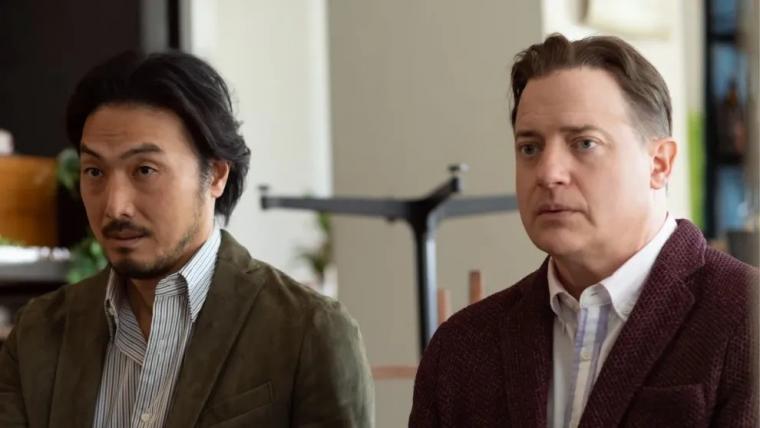 Takehiro Hira and Brendan Fraser in Rental Family
