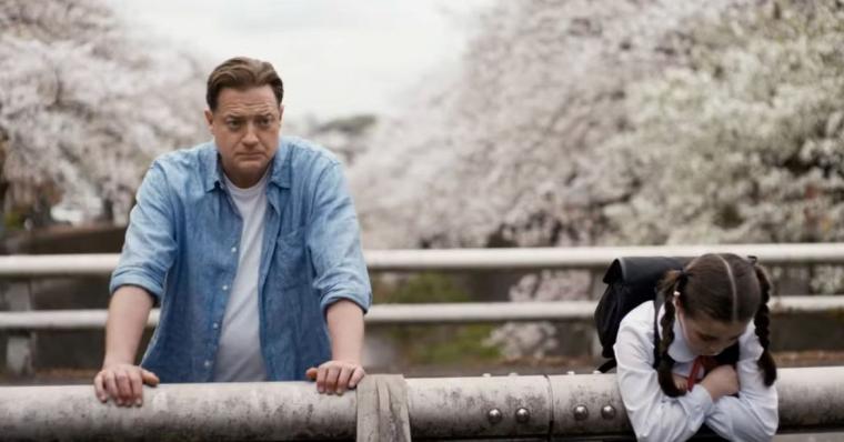 Brendan Fraser and Shannon Mahina Gorman in Rental Family